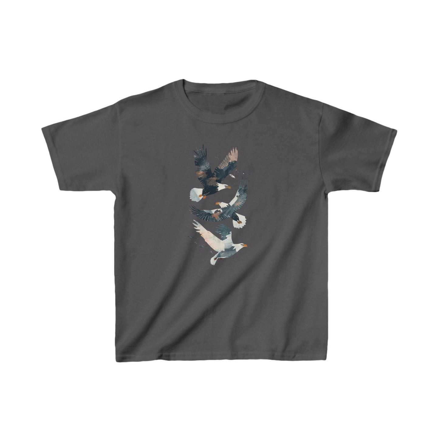 Kids' Eagles in Flight T-Shirt – Bold & Patriotic Design