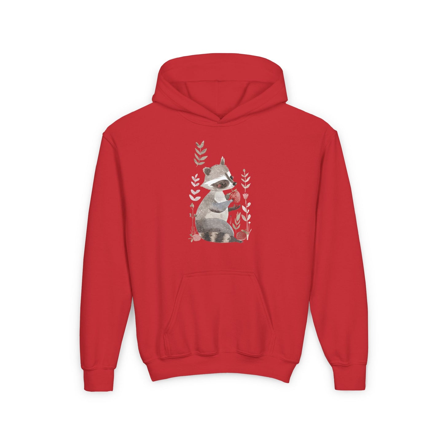 Kids Raccoon Eating Strawberry Hoodie – Cozy & Stylish Sweatshirt