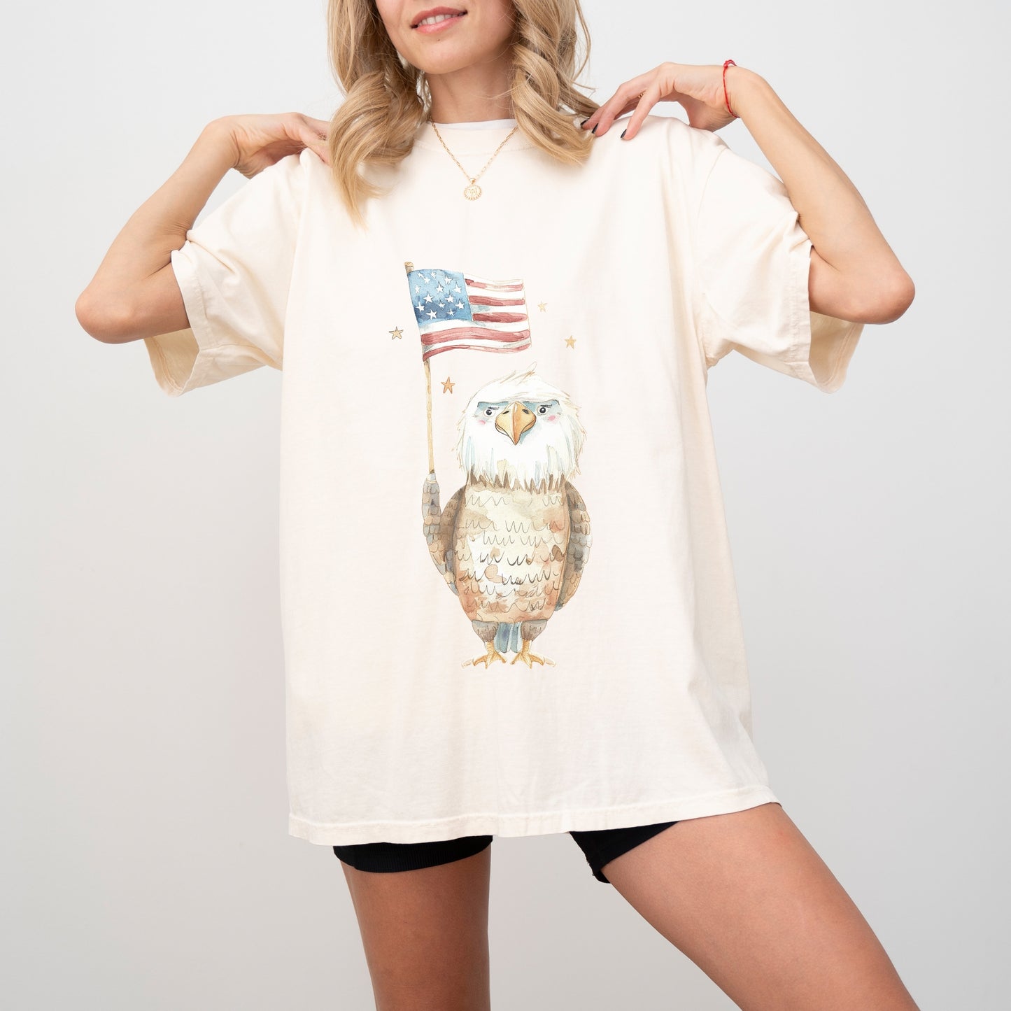 American Eagle T-Shirt | Patriotic & Whimsical Comfort Colors Tee