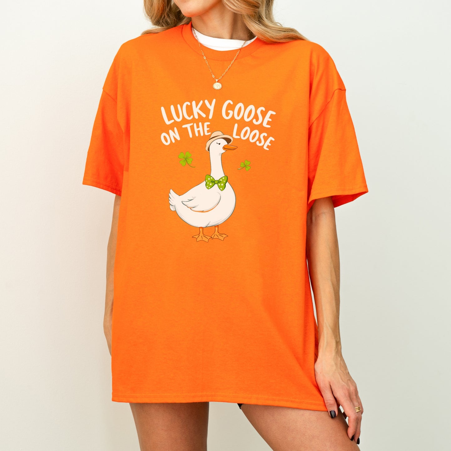 Lucky Goose on the Loose St. Patrick's Day T-Shirt – Fun and Festive