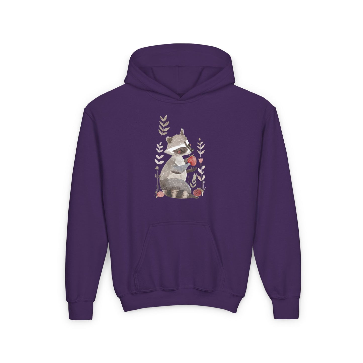 Kids Raccoon Eating Strawberry Hoodie – Cozy & Stylish Sweatshirt