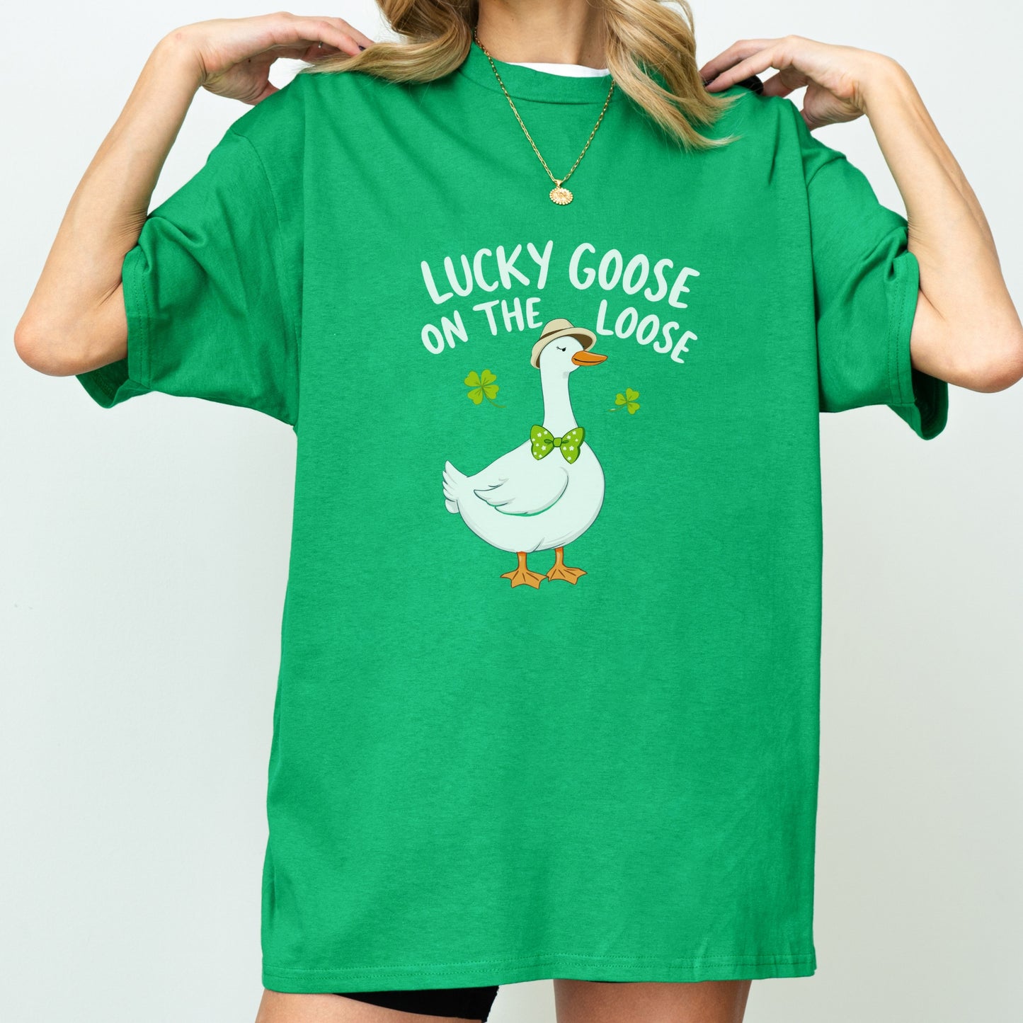 Lucky Goose on the Loose St. Patrick's Day T-Shirt – Fun and Festive