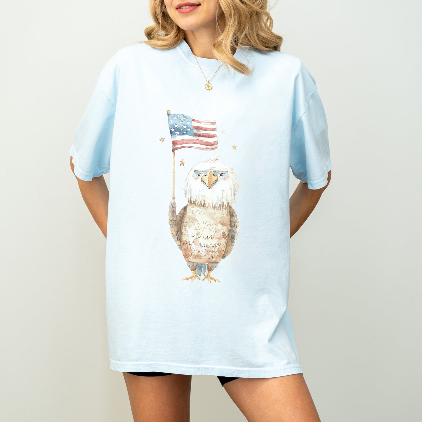 American Eagle T-Shirt | Patriotic & Whimsical Comfort Colors Tee