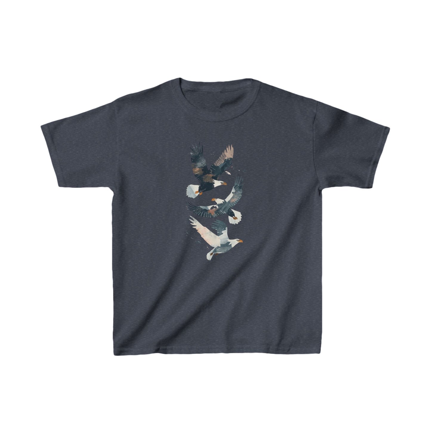 Kids' Eagles in Flight T-Shirt – Bold & Patriotic Design