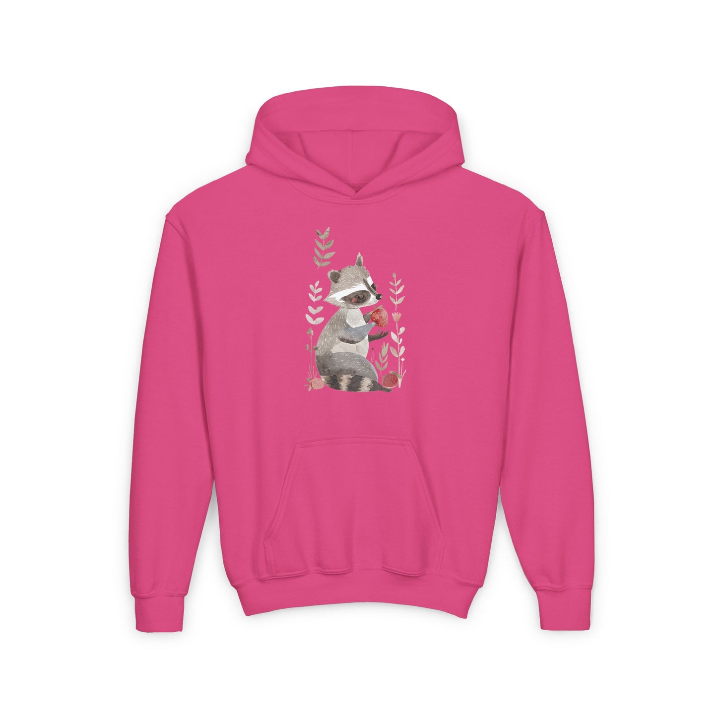Kids Raccoon Eating Strawberry Hoodie – Cozy & Stylish Sweatshirt