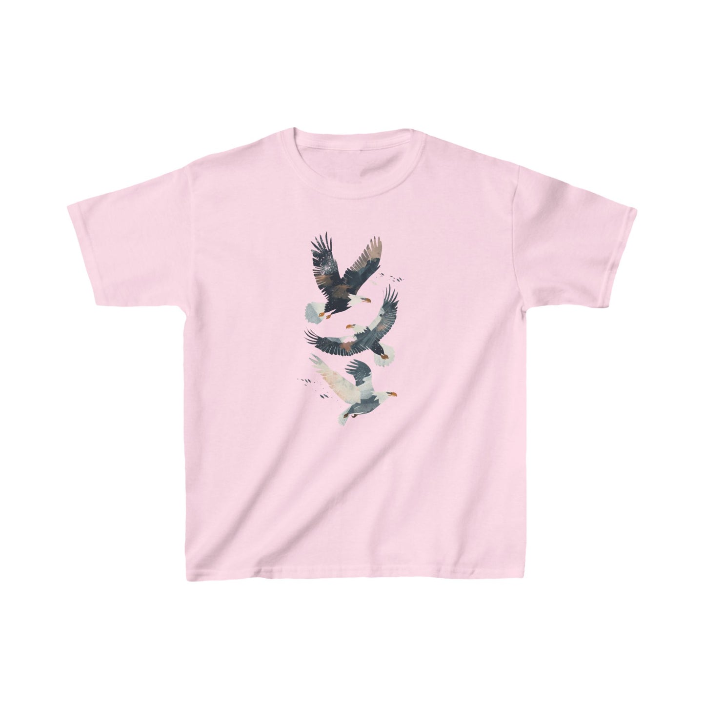 Kids' Eagles in Flight T-Shirt – Bold & Patriotic Design