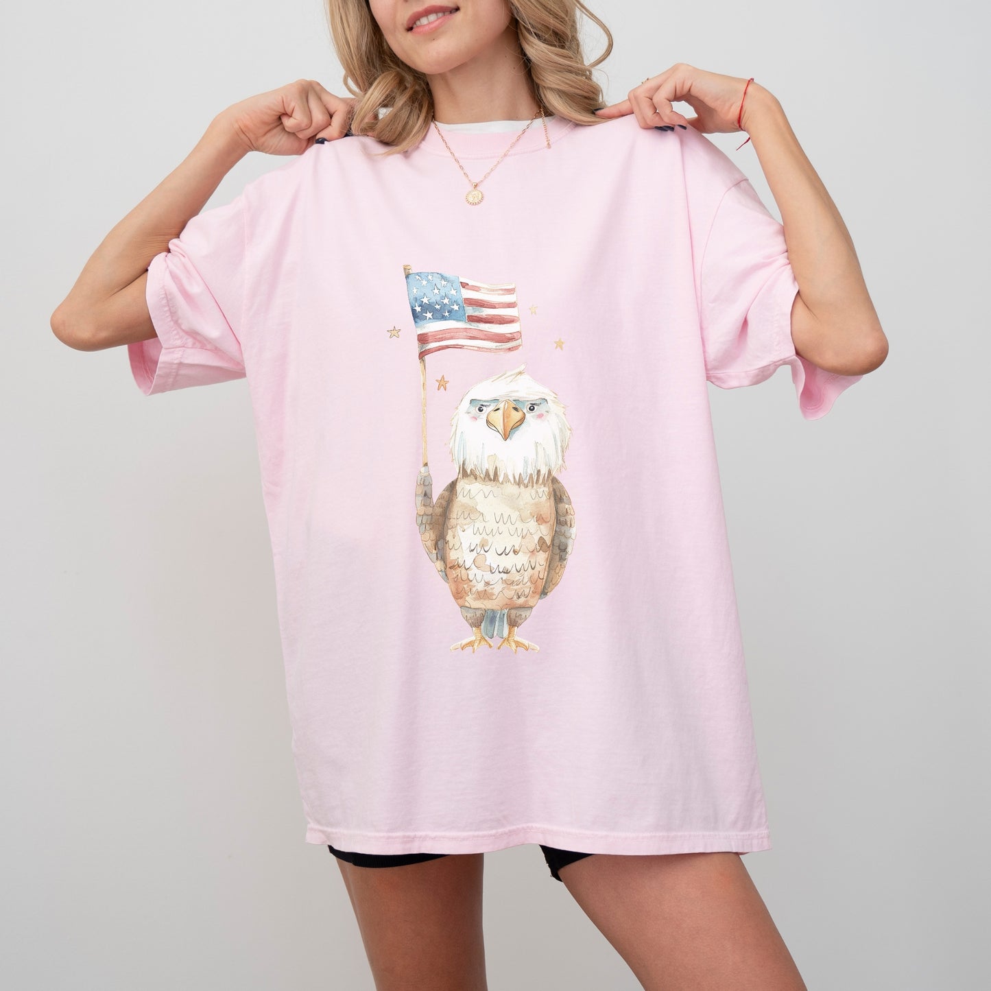 American Eagle T-Shirt | Patriotic & Whimsical Comfort Colors Tee