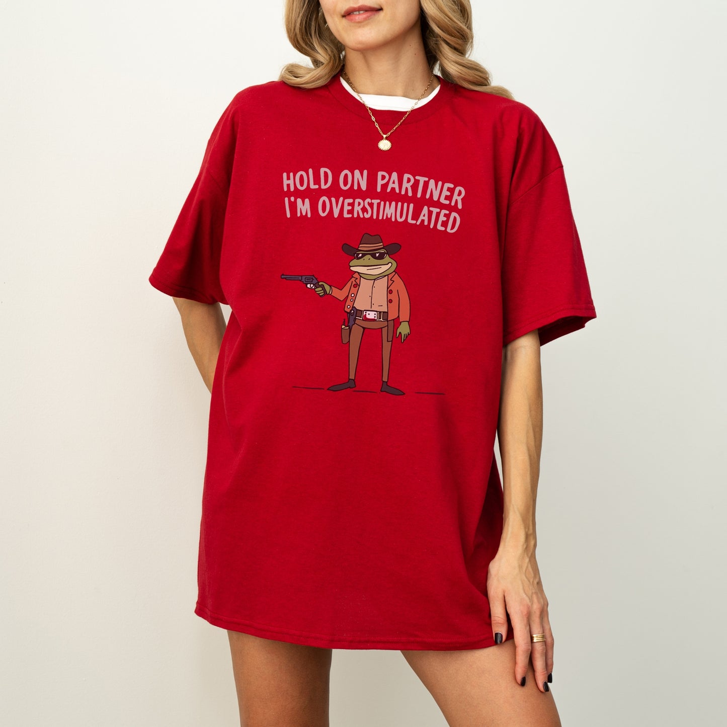 Funny Cowboy Frog Shirt – Meme Tee for Introverts