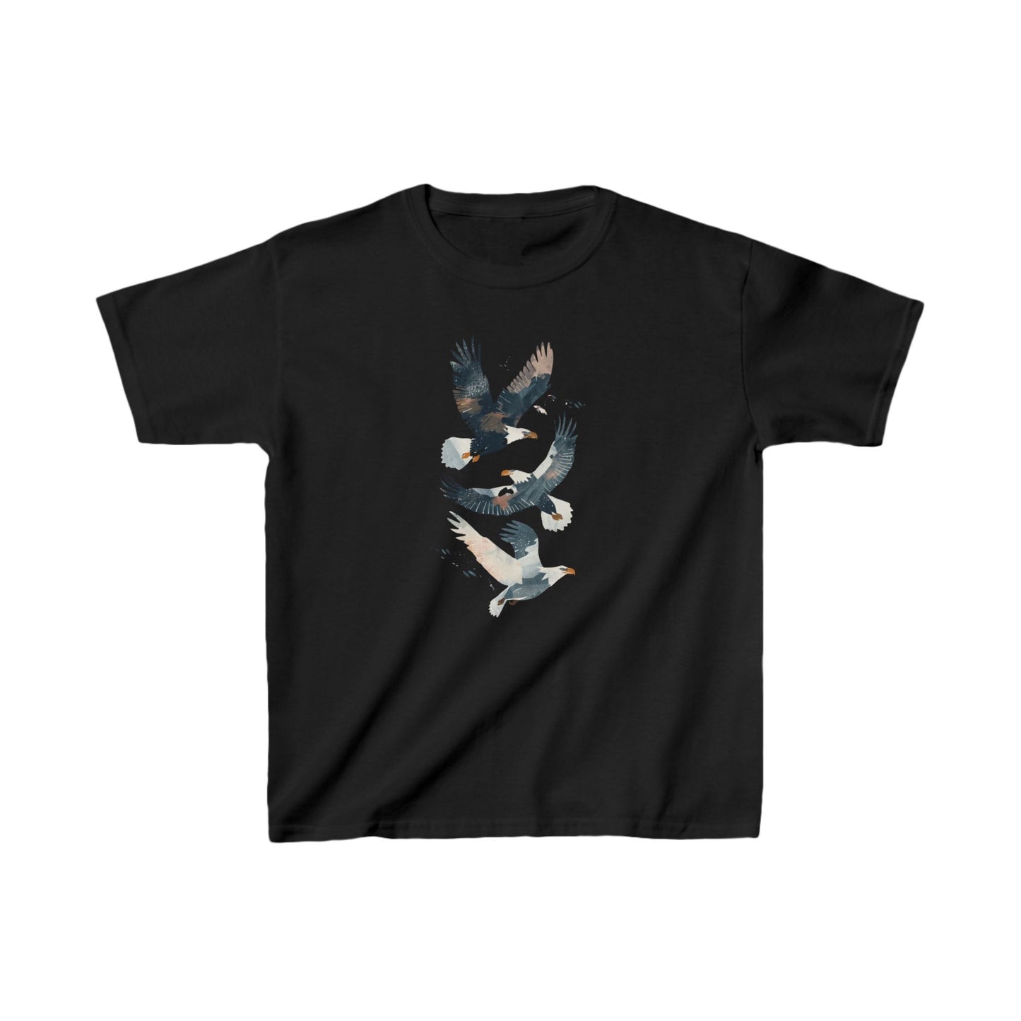 Kids' Eagles in Flight T-Shirt – Bold & Patriotic Design