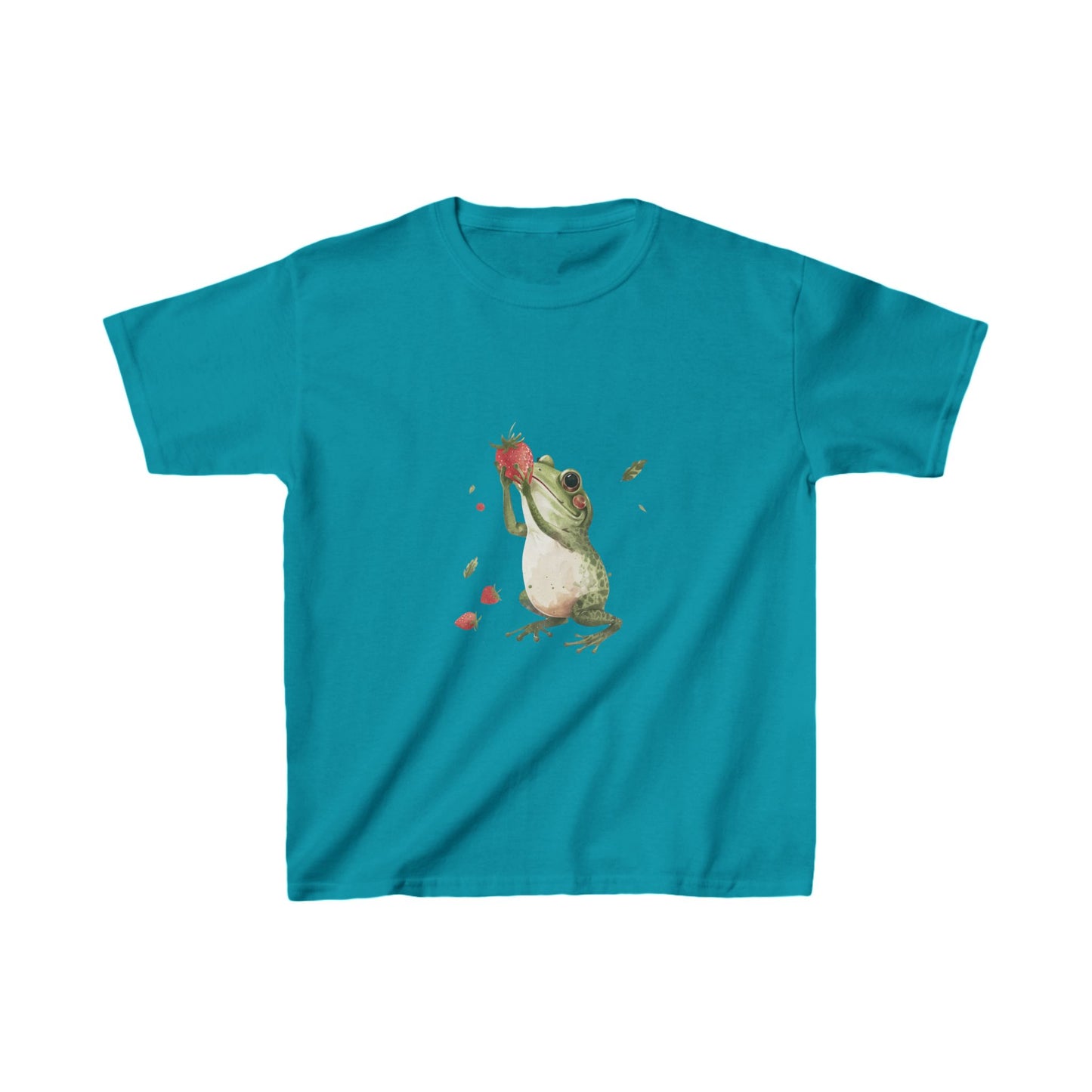 Kids' Raccoon Eating Strawberry T-Shirt – Cute & Comfortable Kids Apparel