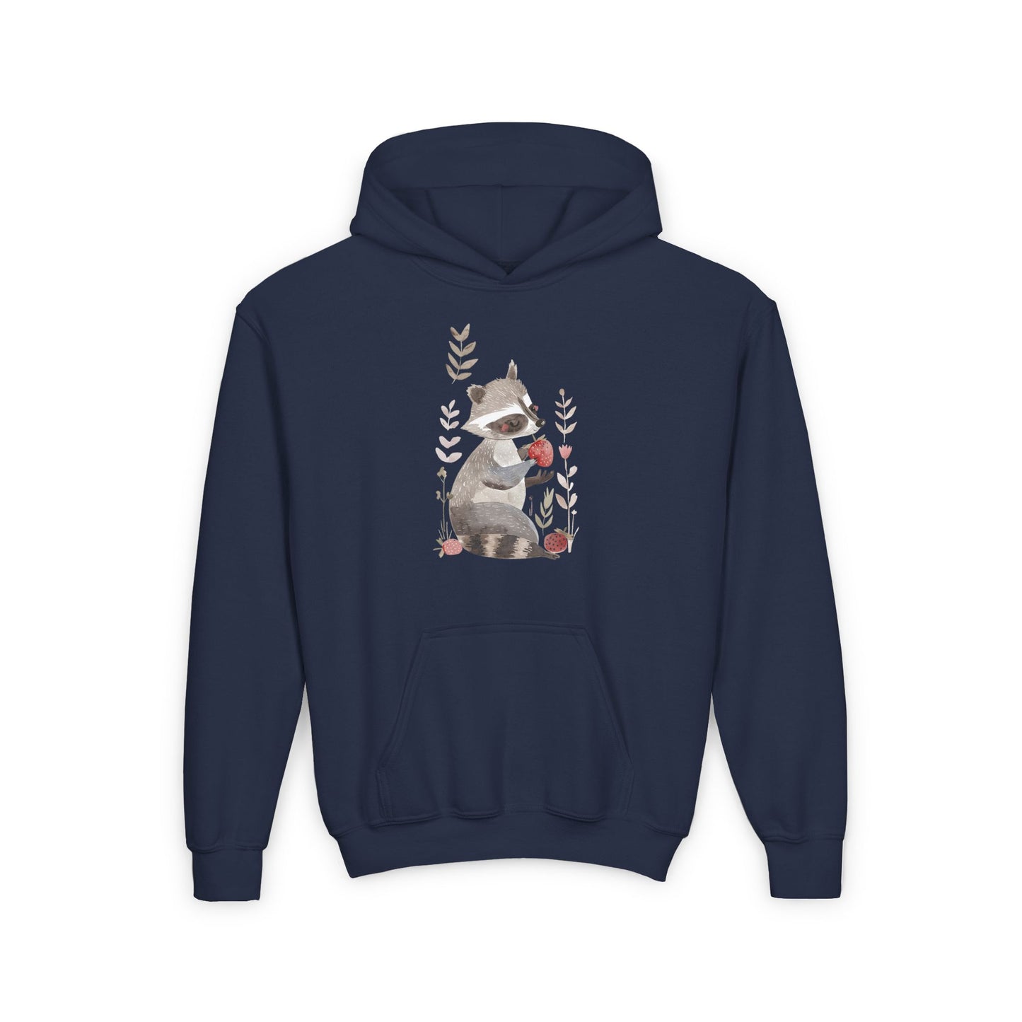 Kids Raccoon Eating Strawberry Hoodie – Cozy & Stylish Sweatshirt