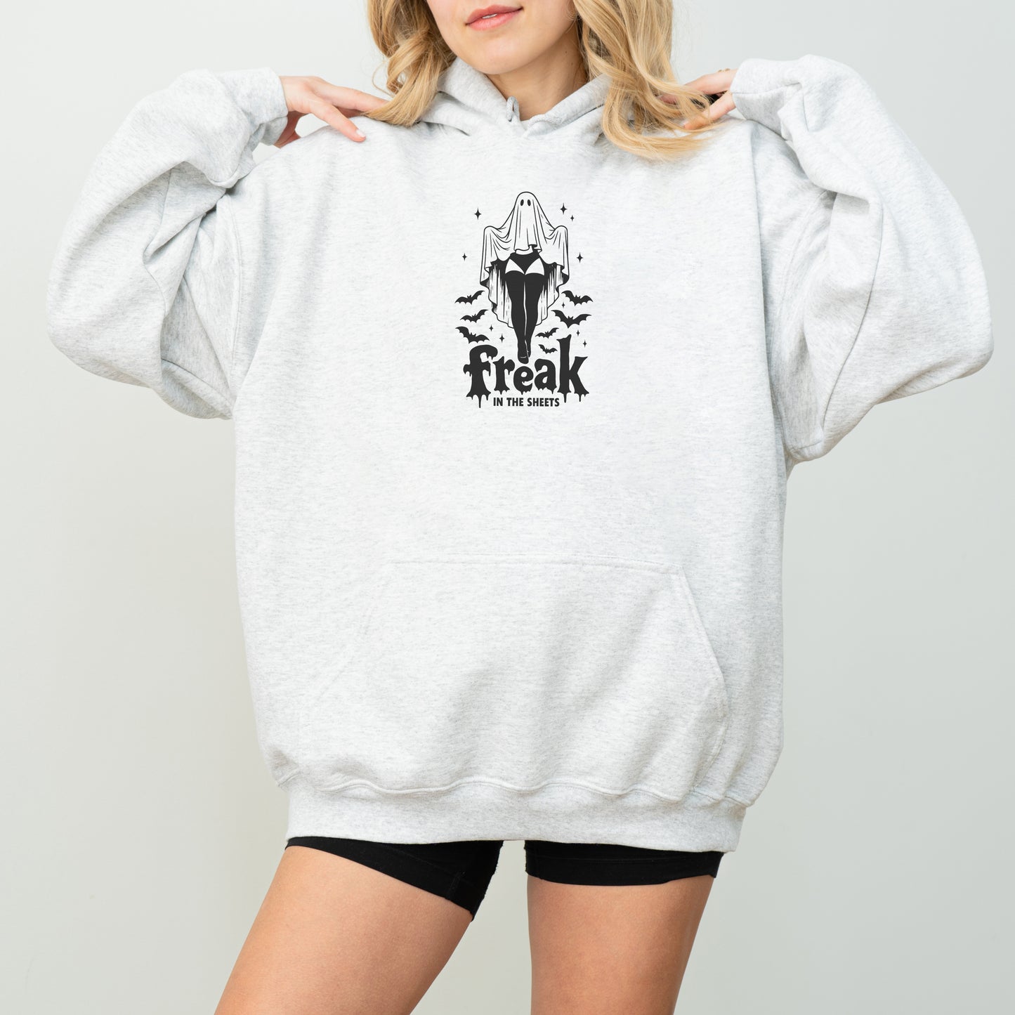 Freak in the Sheets Hoodie – Funny Ghost Halloween Pullover