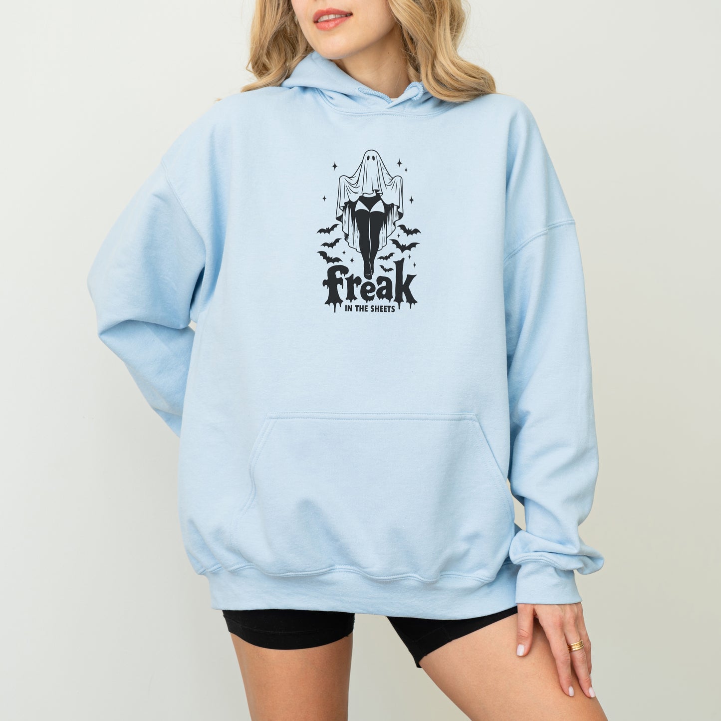 Freak in the Sheets Hoodie – Funny Ghost Halloween Pullover