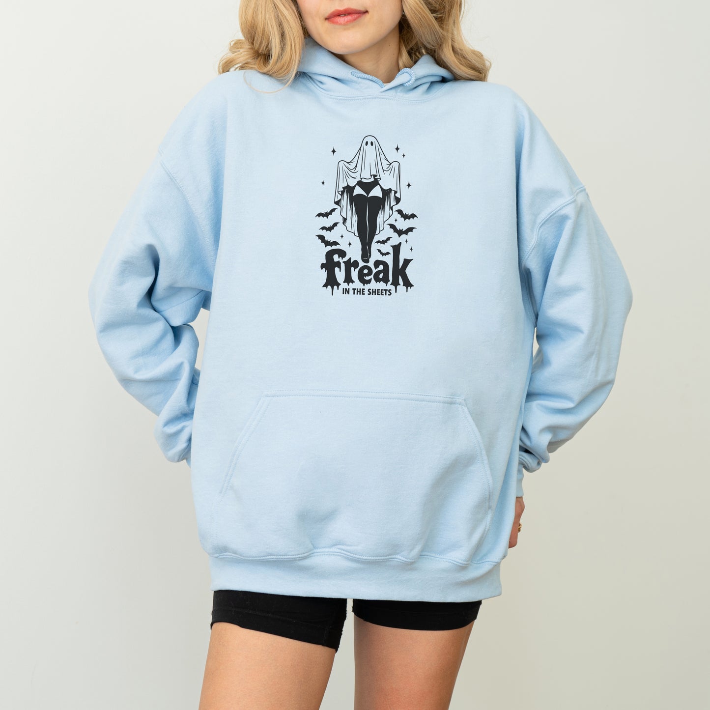 Freak in the Sheets Hoodie – Funny Ghost Halloween Pullover