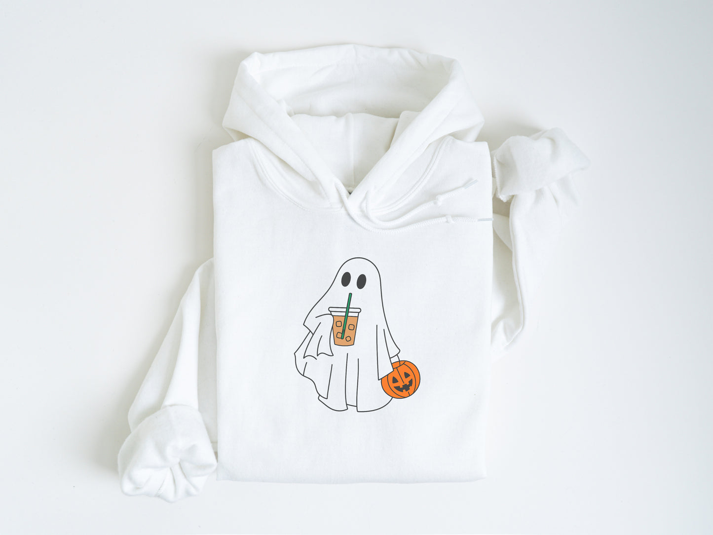 Ghost Halloween Hoodie – Cute Fall Graphic Pullover