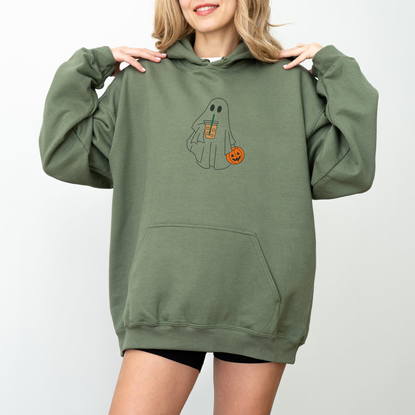Ghost Halloween Hoodie – Cute Fall Graphic Pullover