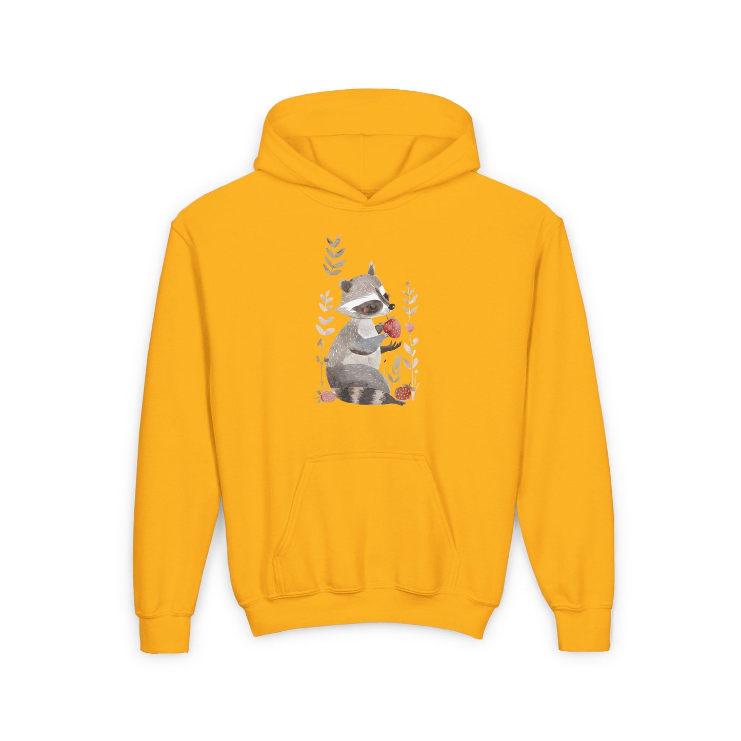 Kids Raccoon Eating Strawberry Hoodie – Cozy & Stylish Sweatshirt