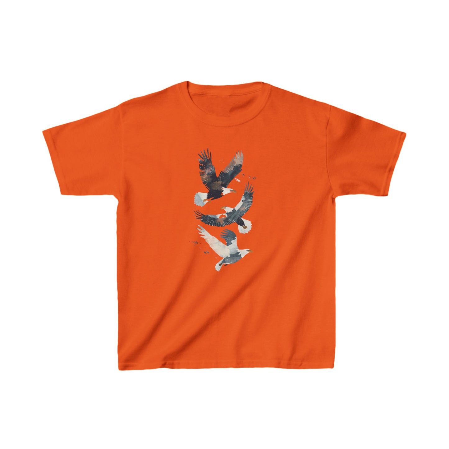 Kids' Eagles in Flight T-Shirt – Bold & Patriotic Design