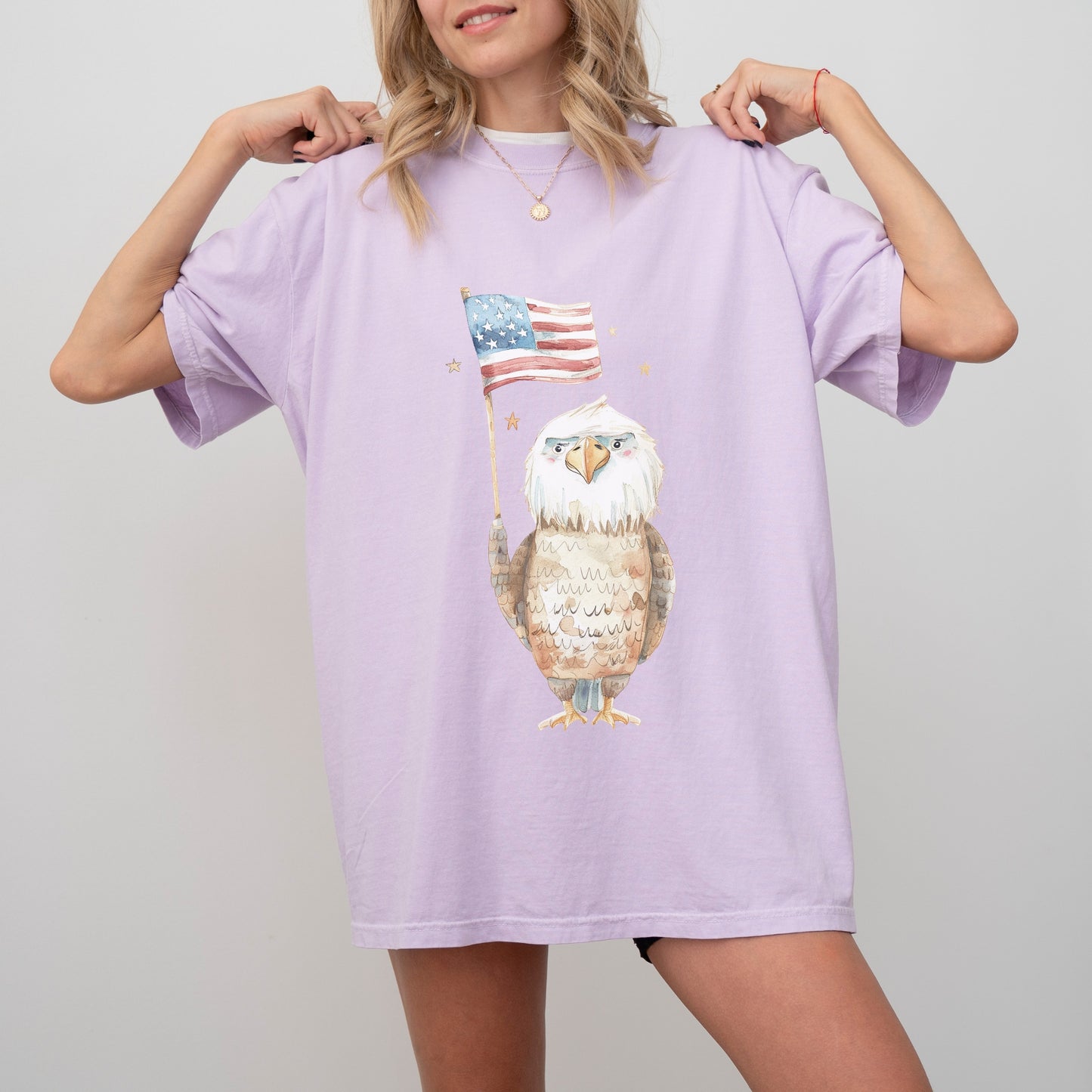 American Eagle T-Shirt | Patriotic & Whimsical Comfort Colors Tee