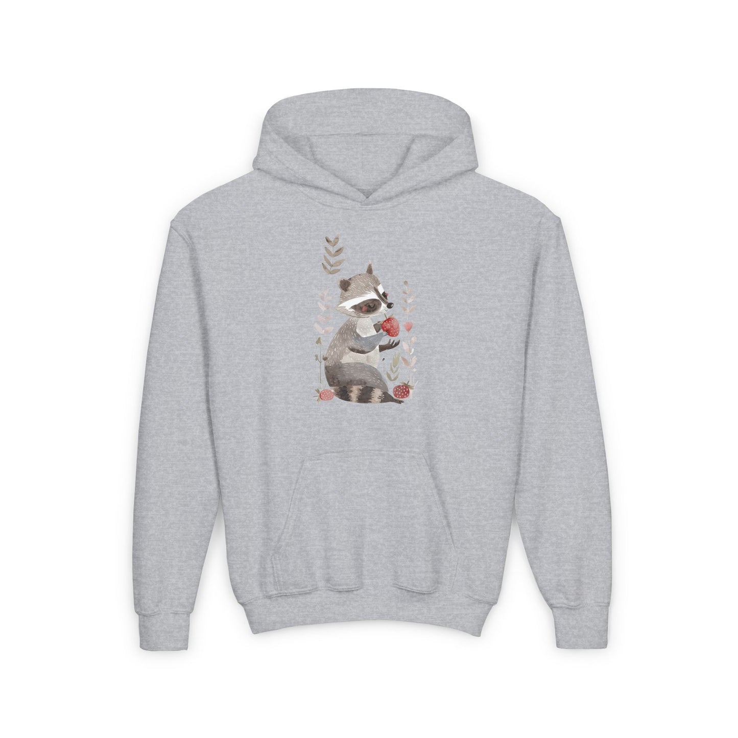 Kids Raccoon Eating Strawberry Hoodie – Cozy & Stylish Sweatshirt