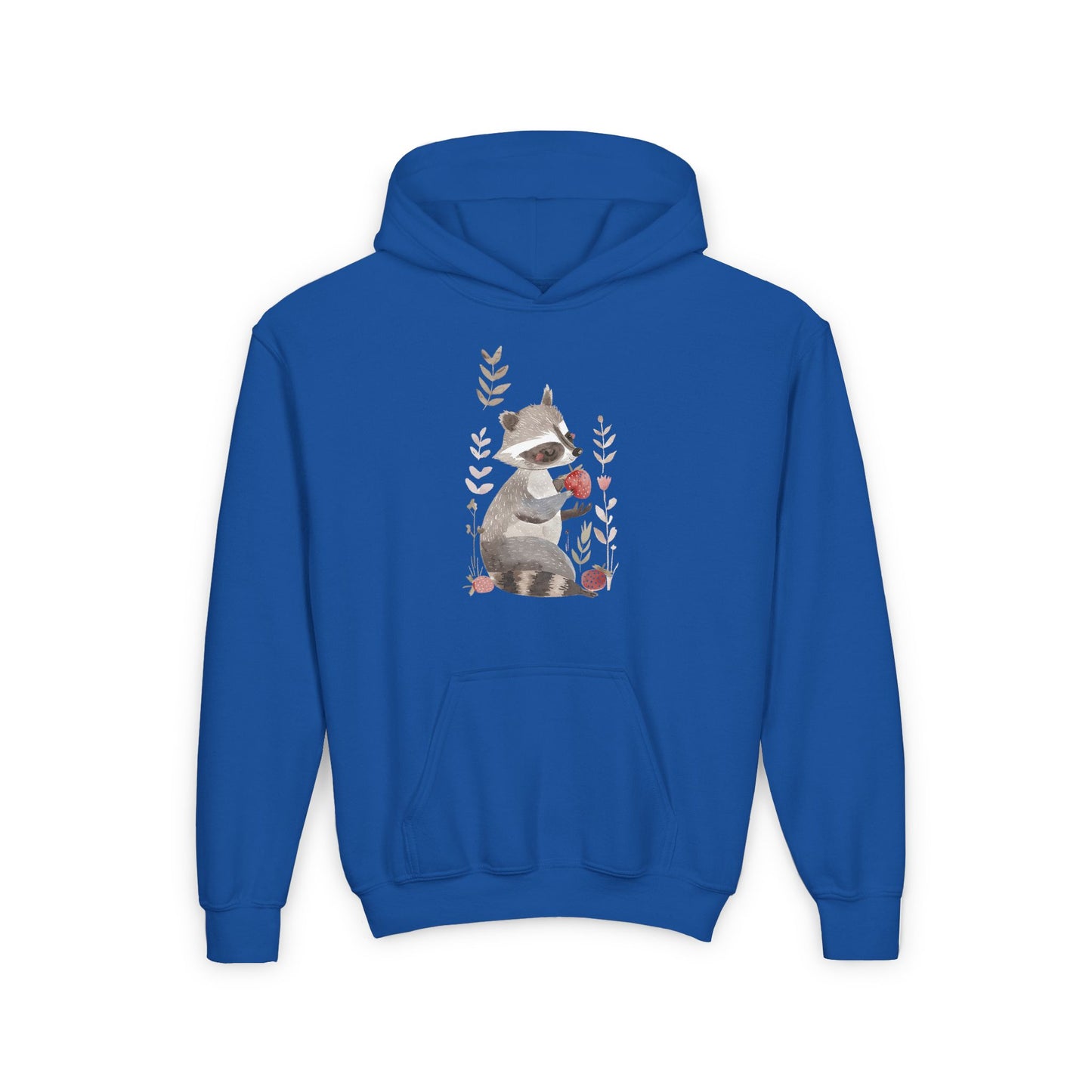 Kids Raccoon Eating Strawberry Hoodie – Cozy & Stylish Sweatshirt