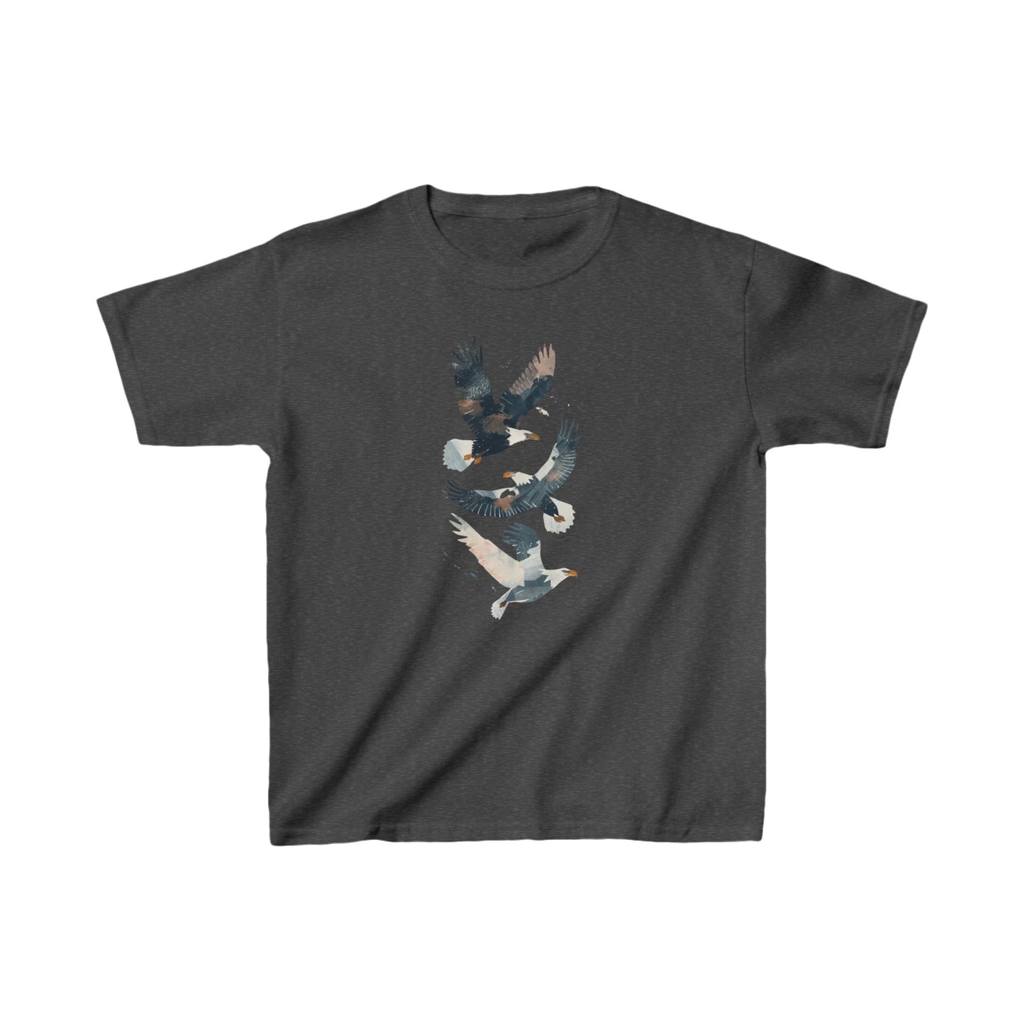 Kids' Eagles in Flight T-Shirt – Bold & Patriotic Design