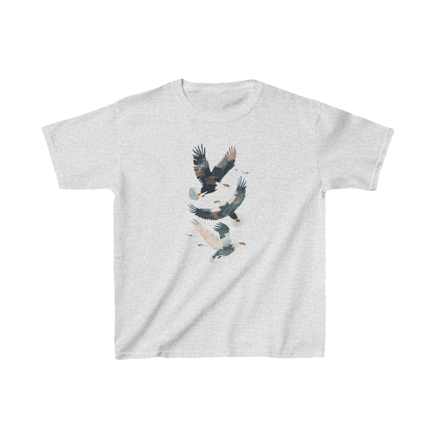 Kids' Eagles in Flight T-Shirt – Bold & Patriotic Design