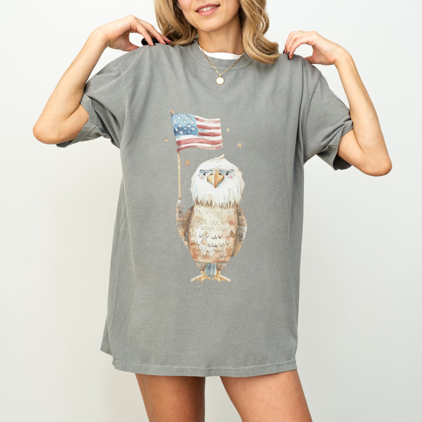 American Eagle T-Shirt | Patriotic & Whimsical Comfort Colors Tee