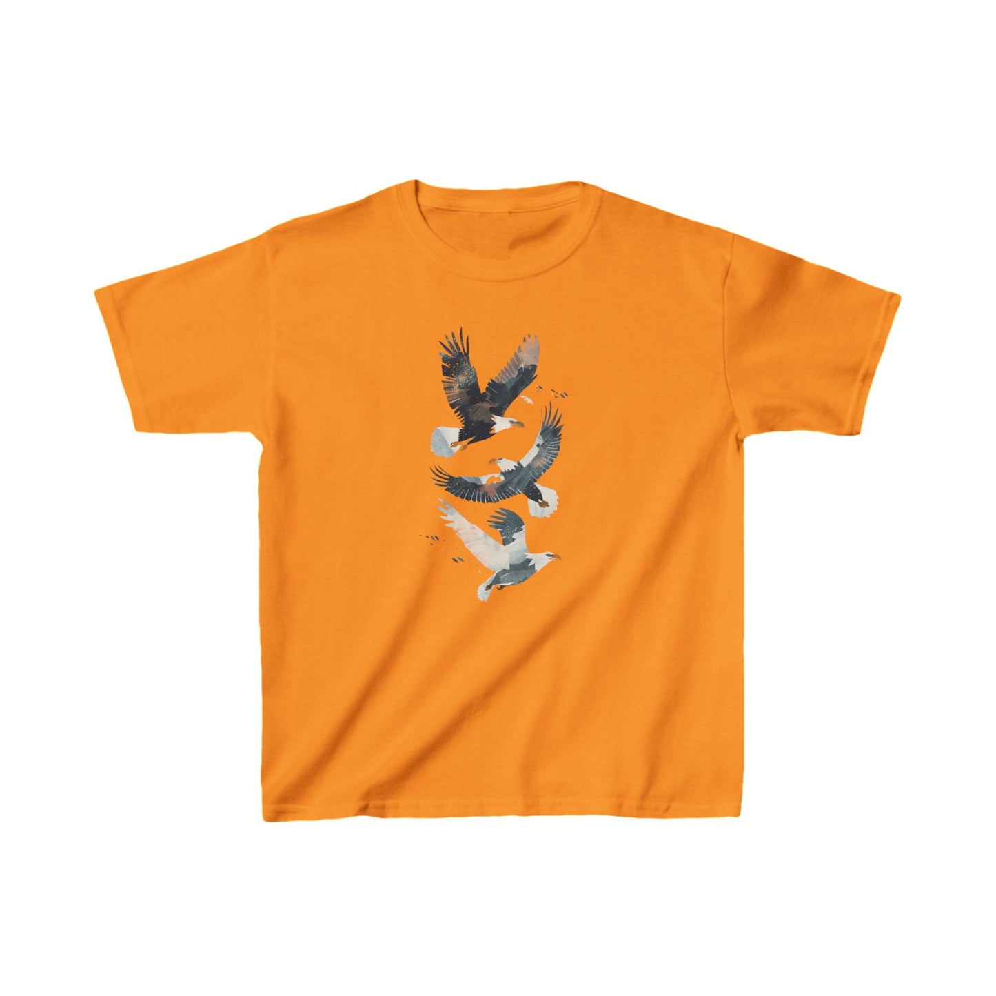 Kids' Eagles in Flight T-Shirt – Bold & Patriotic Design