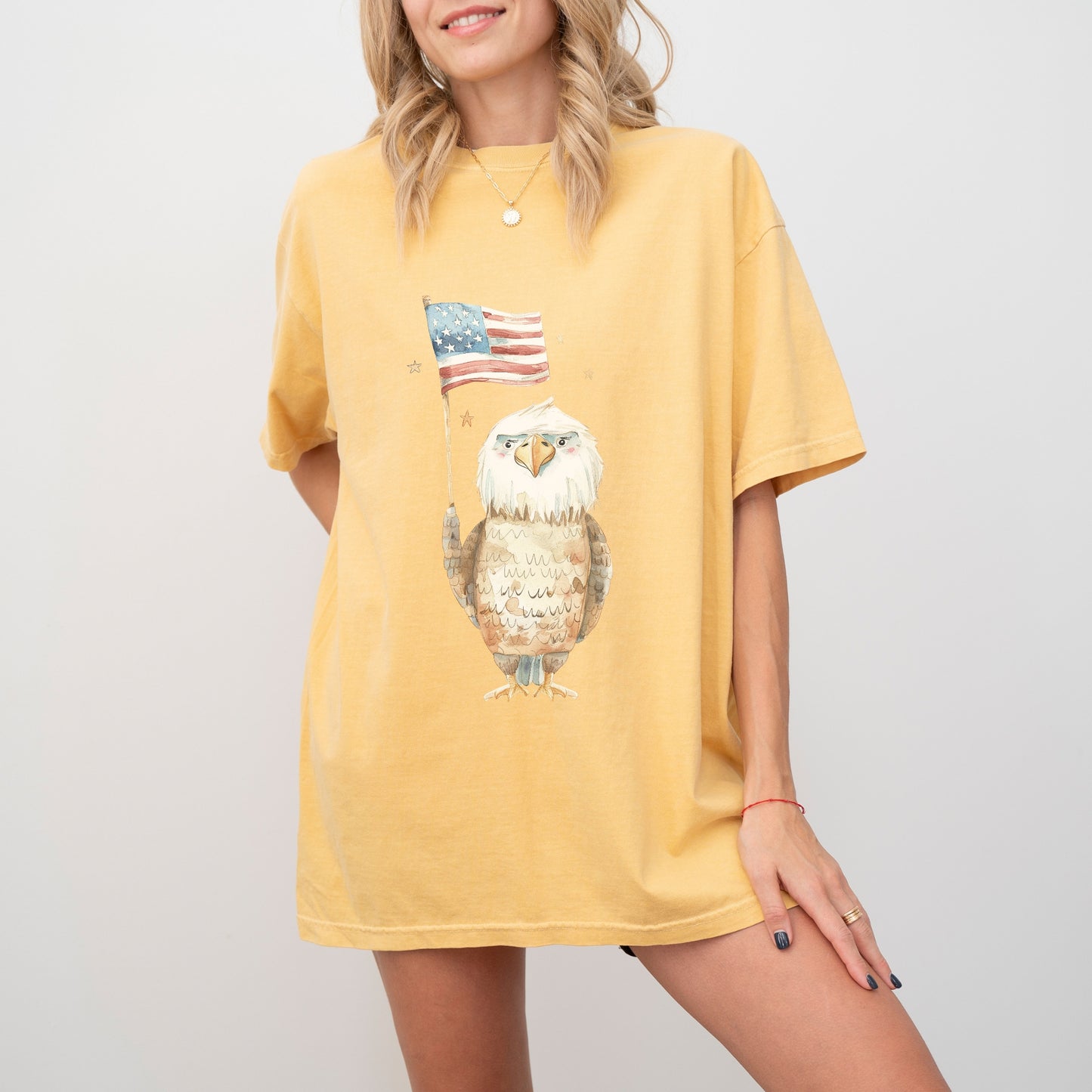 American Eagle T-Shirt | Patriotic & Whimsical Comfort Colors Tee