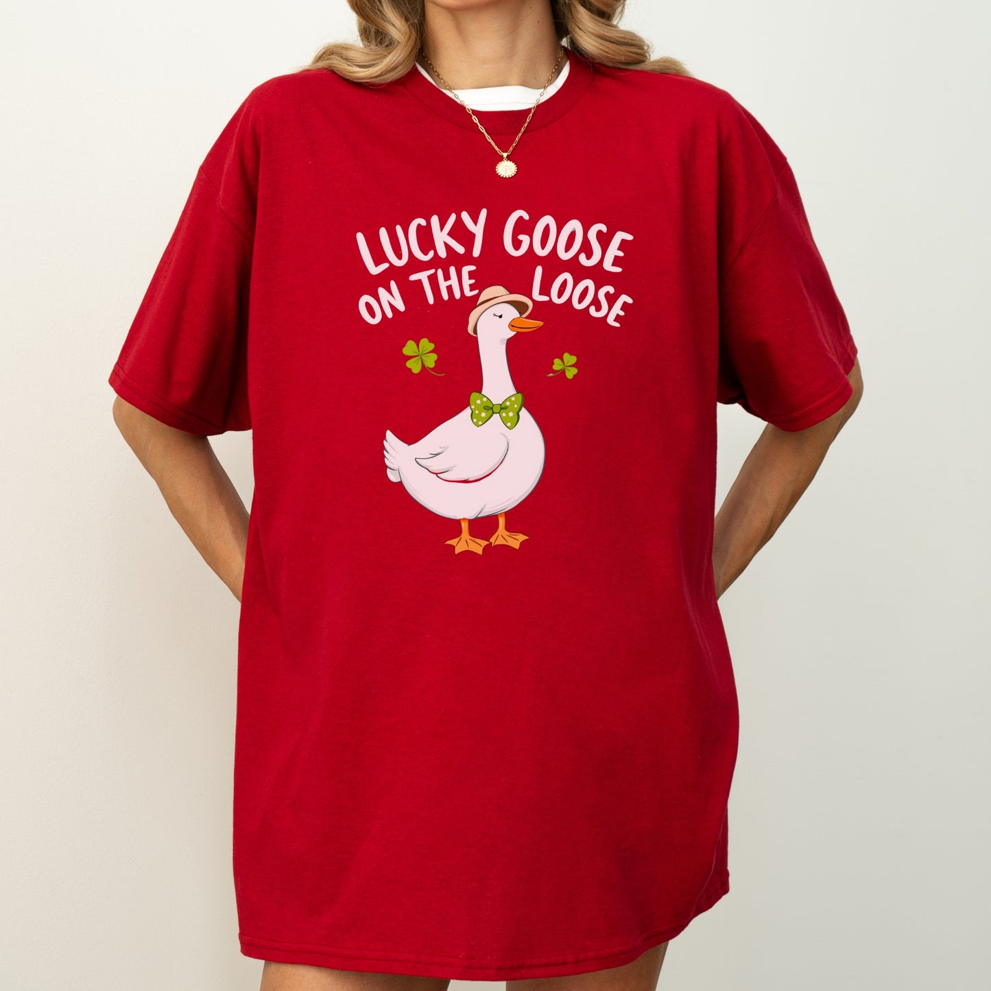 Lucky Goose on the Loose St. Patrick's Day T-Shirt – Fun and Festive