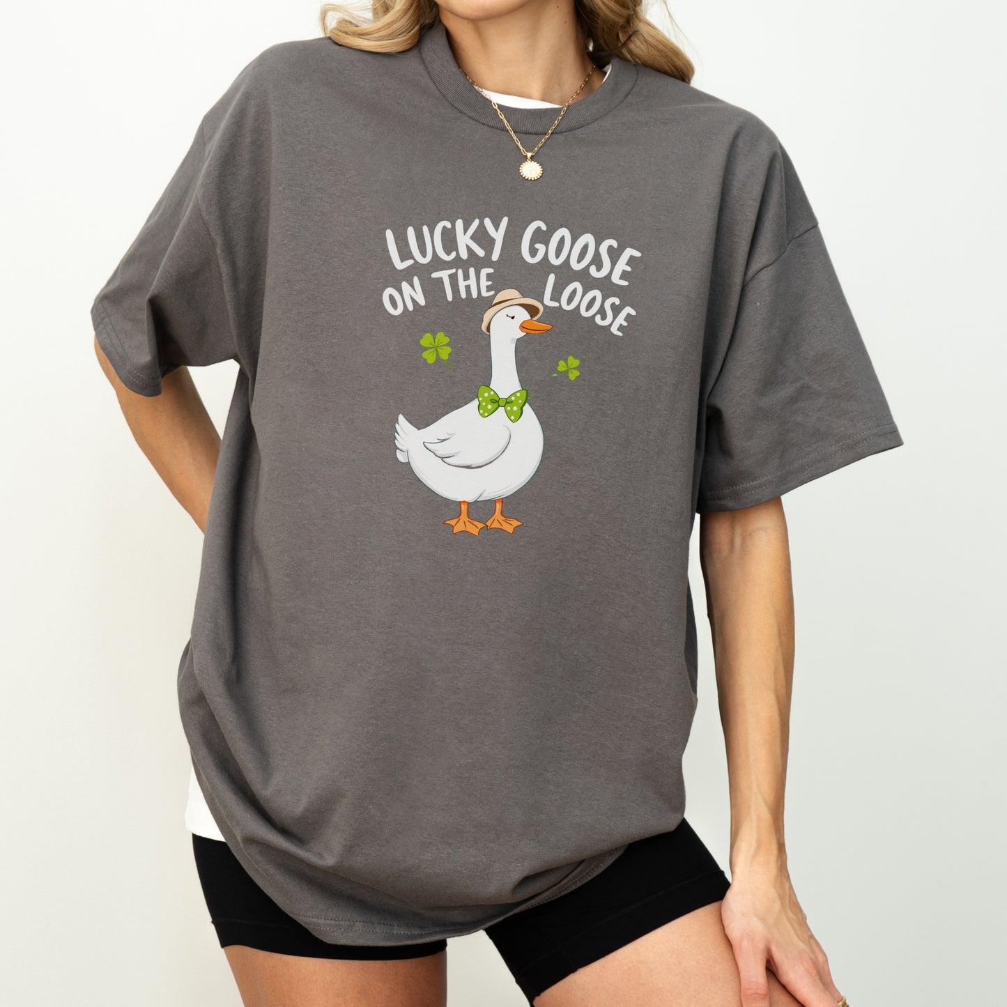 Lucky Goose on the Loose St. Patrick's Day T-Shirt – Fun and Festive