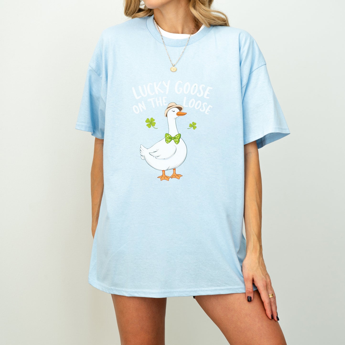 Lucky Goose on the Loose St. Patrick's Day T-Shirt – Fun and Festive