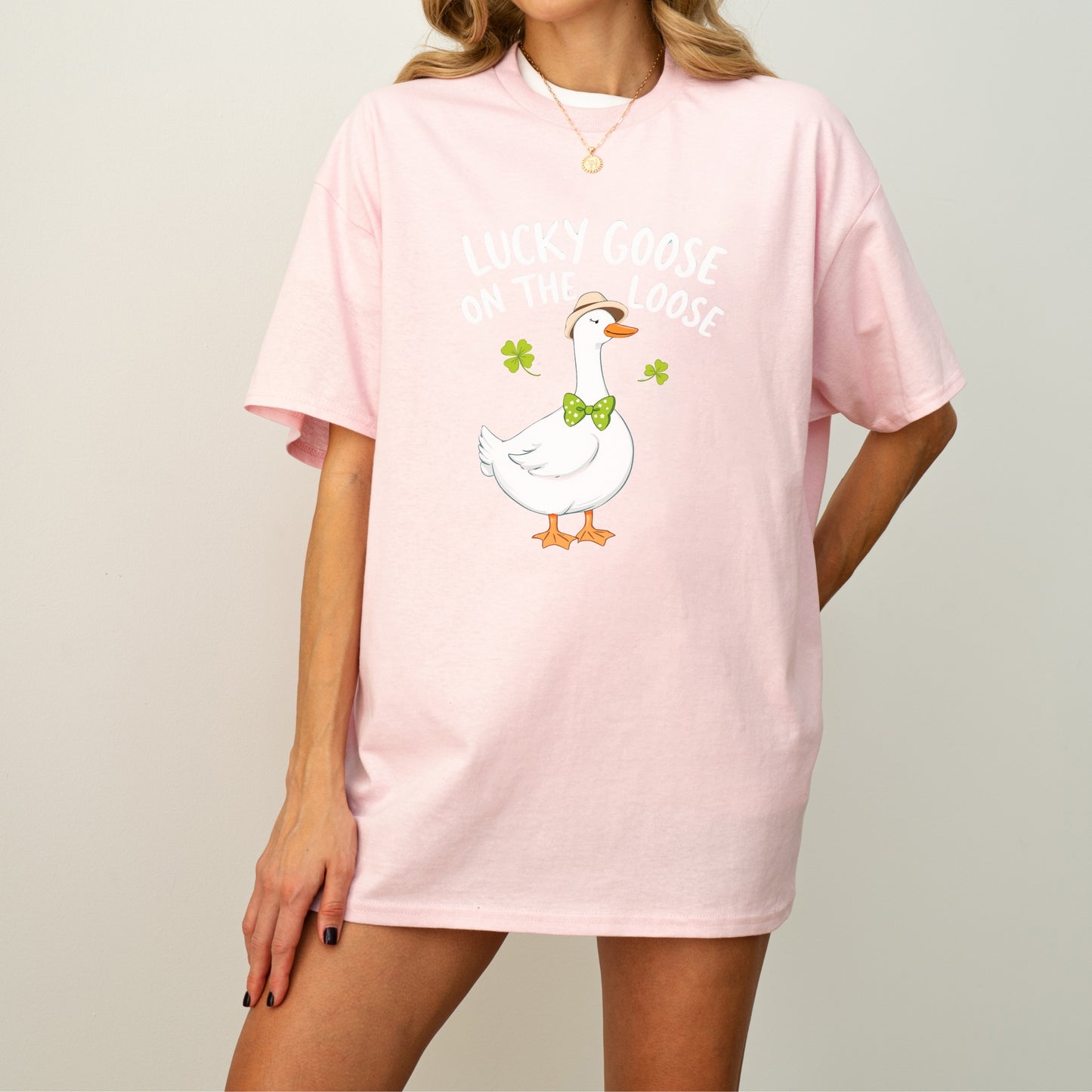 Lucky Goose on the Loose St. Patrick's Day T-Shirt – Fun and Festive