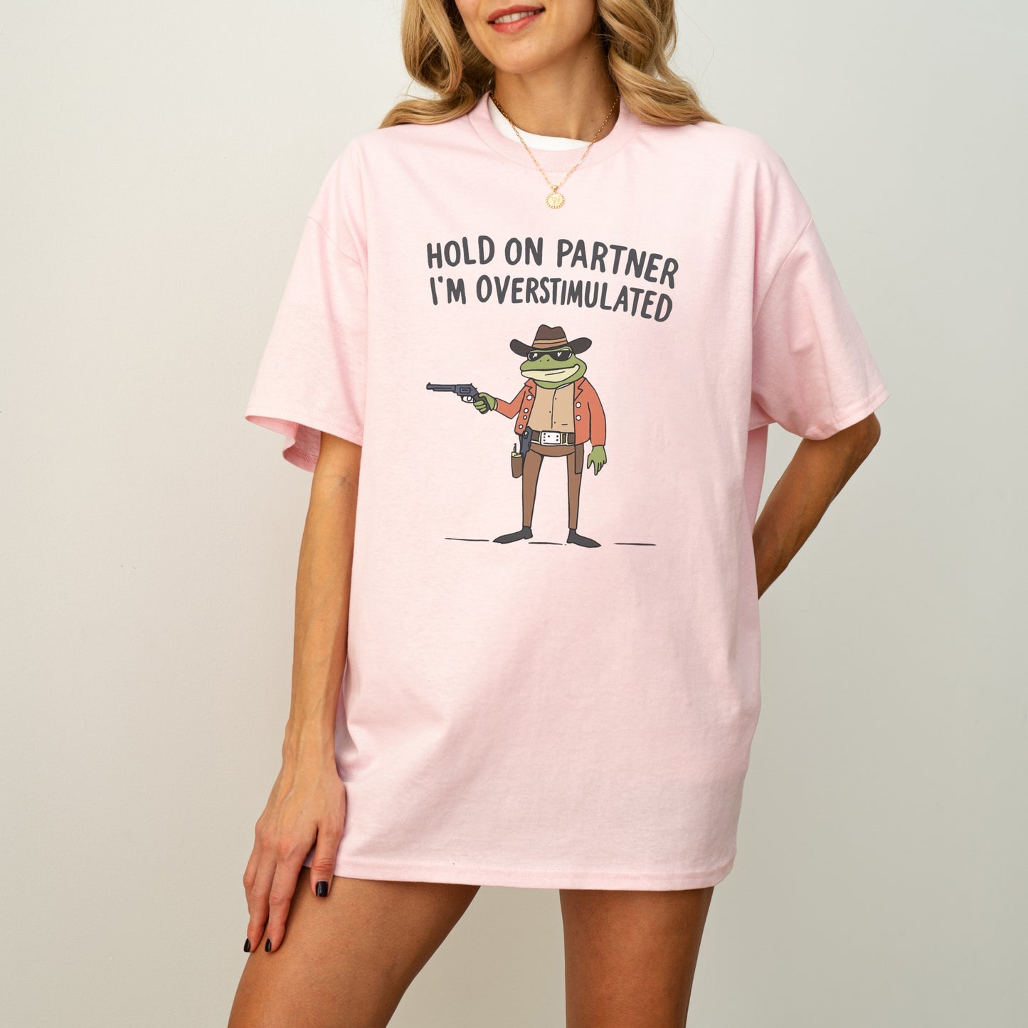 Funny Cowboy Frog Shirt – Meme Tee for Introverts