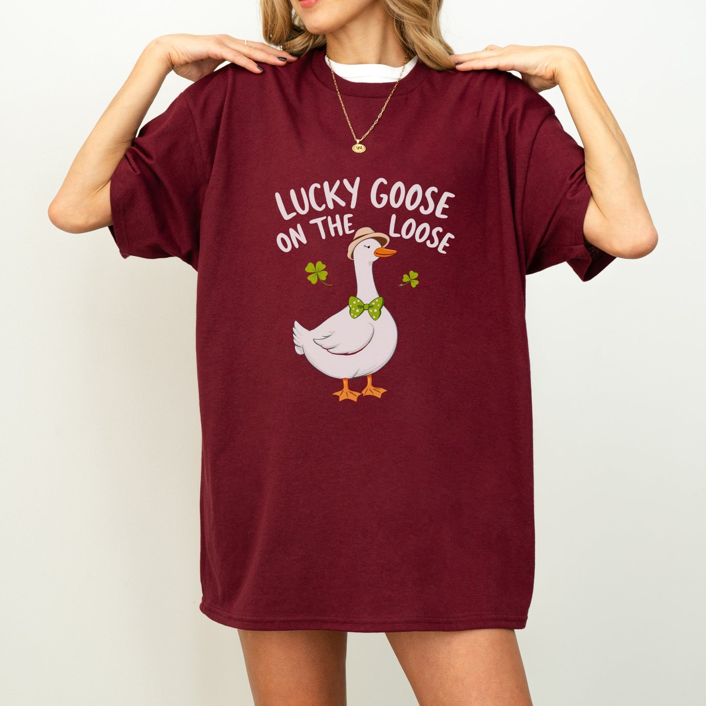 Lucky Goose on the Loose St. Patrick's Day T-Shirt – Fun and Festive