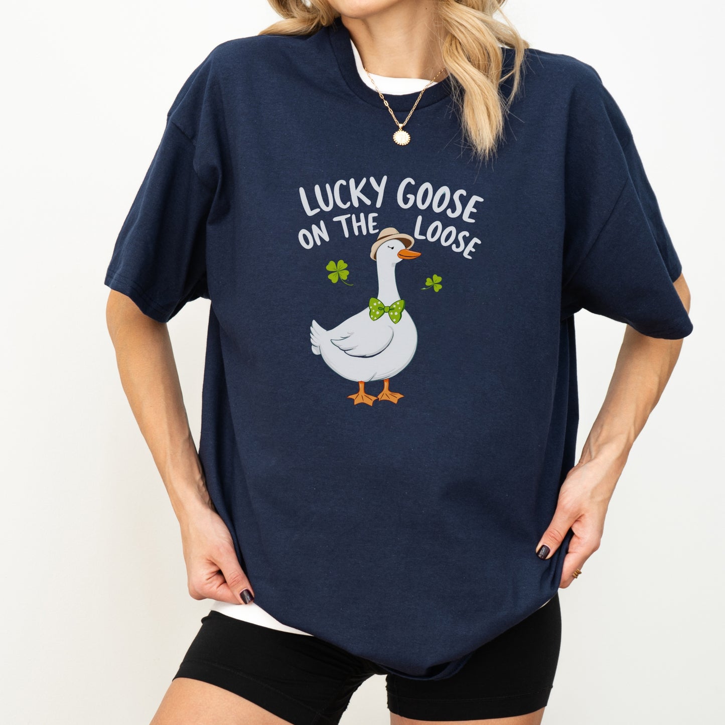 Lucky Goose on the Loose St. Patrick's Day T-Shirt – Fun and Festive