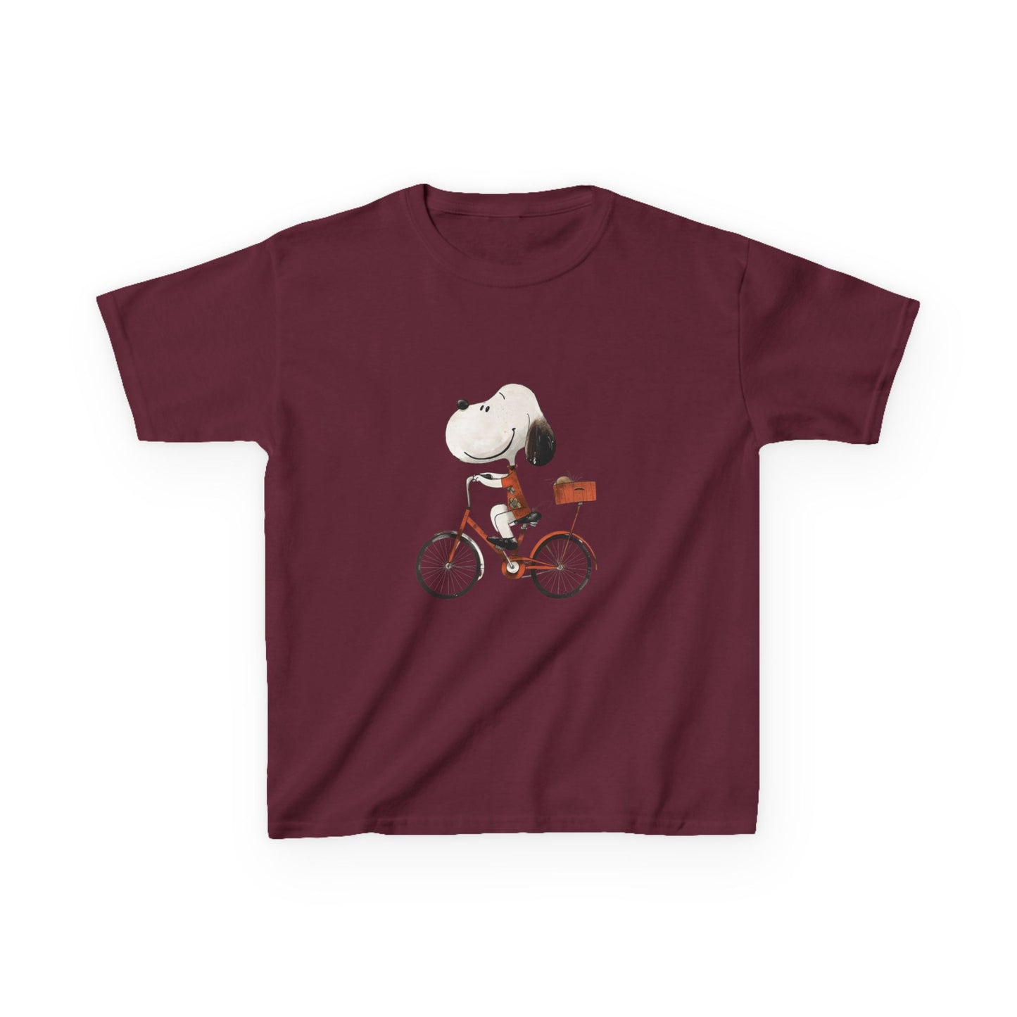 Kids' Snoopy Riding a Bike T-Shirt – Fun & Playful Design