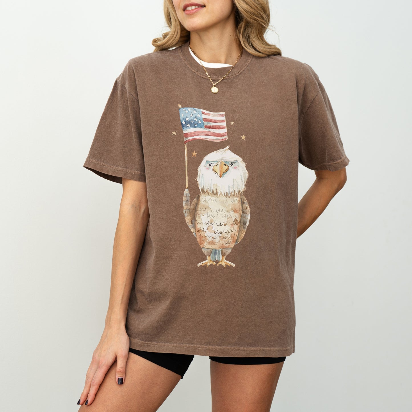 American Eagle T-Shirt | Patriotic & Whimsical Comfort Colors Tee
