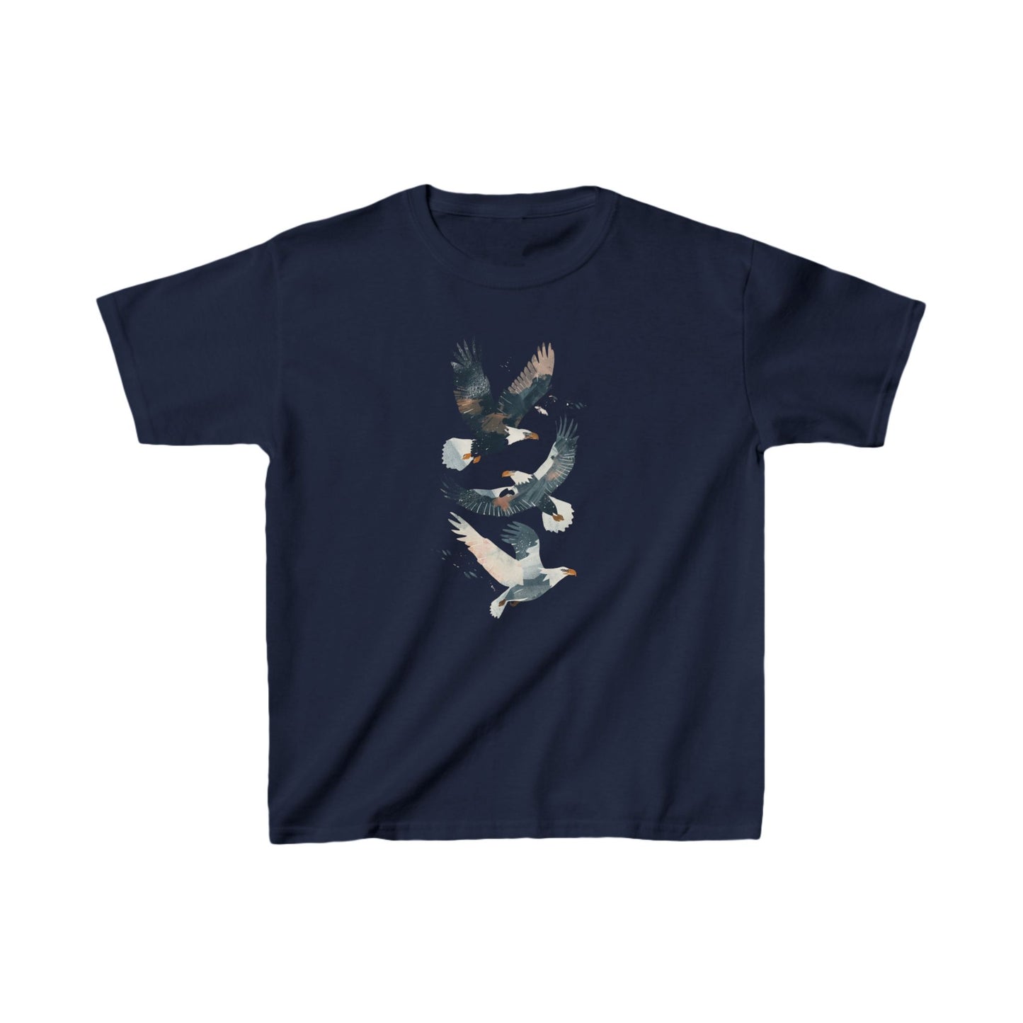 Kids' Eagles in Flight T-Shirt – Bold & Patriotic Design
