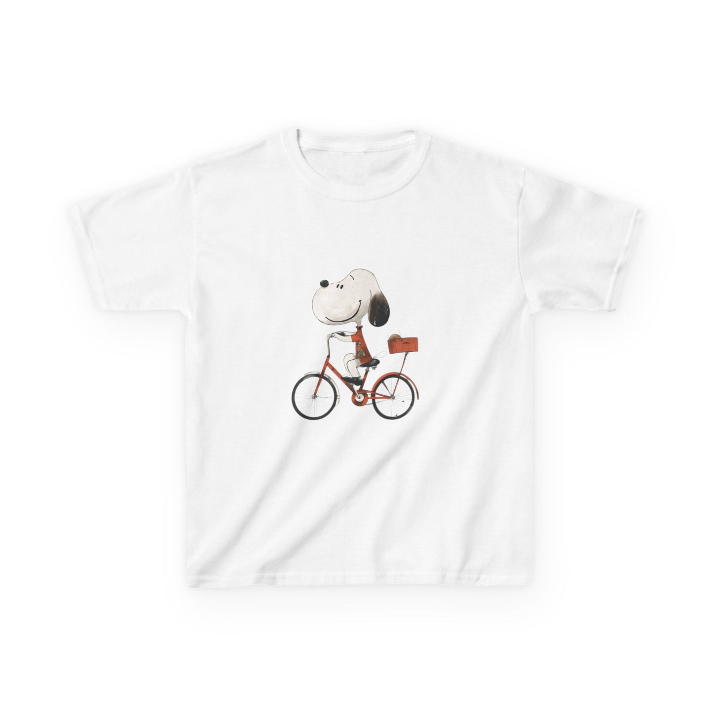 Kids' Snoopy Riding a Bike T-Shirt – Fun & Playful Design