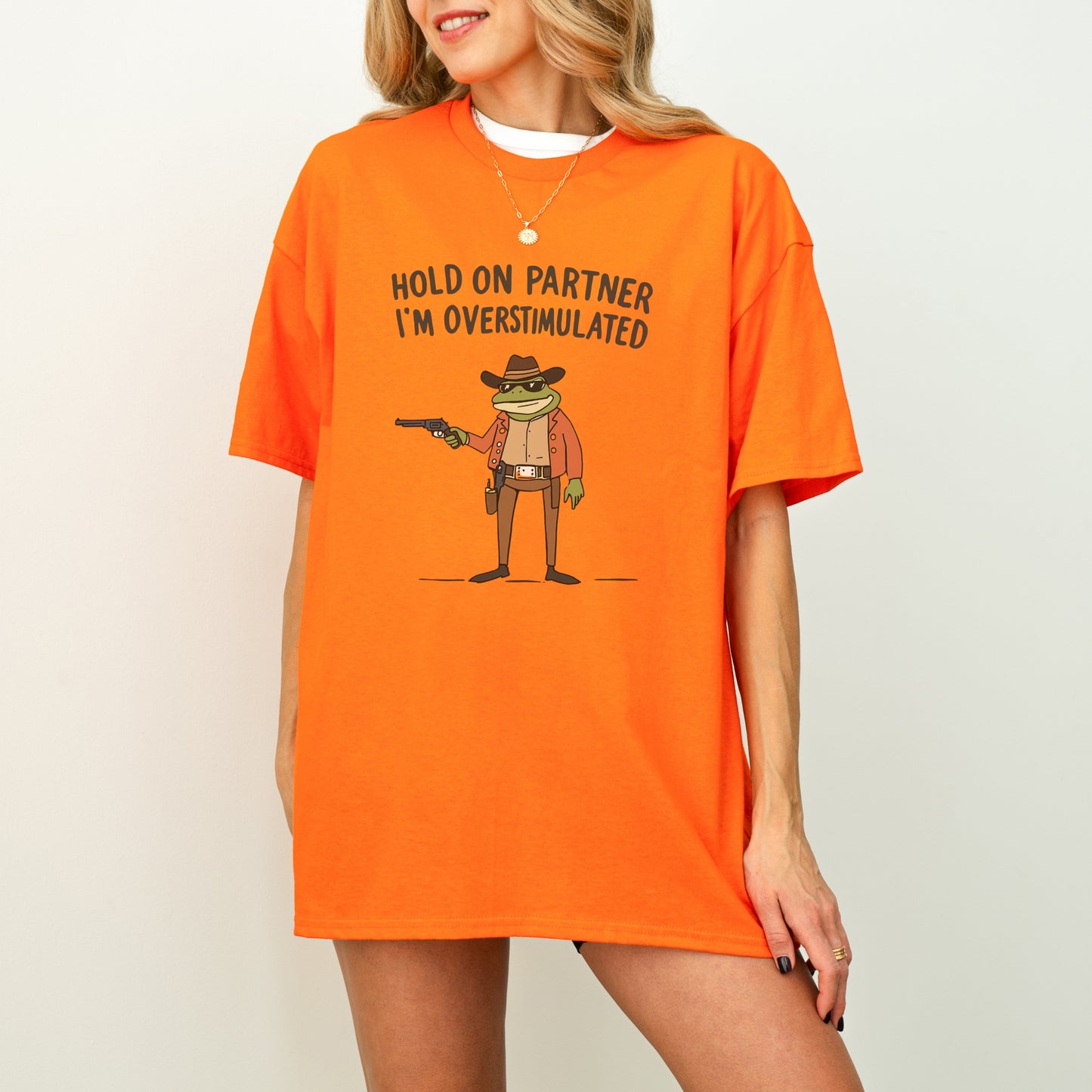 Funny Cowboy Frog Shirt – Meme Tee for Introverts