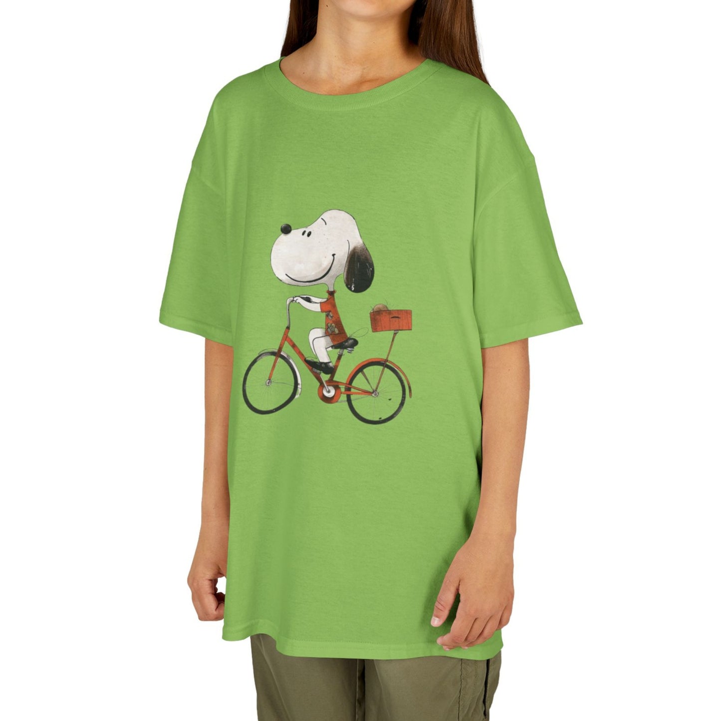 Kids' Snoopy Riding a Bike T-Shirt – Fun & Playful Design