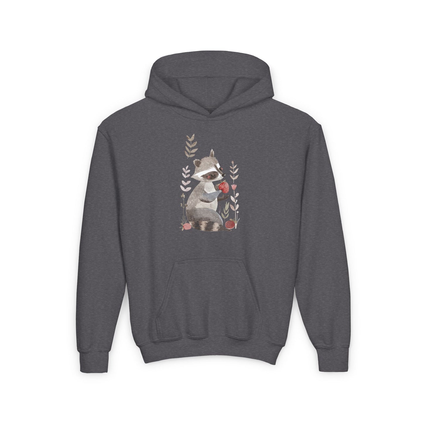 Kids Raccoon Eating Strawberry Hoodie – Cozy & Stylish Sweatshirt