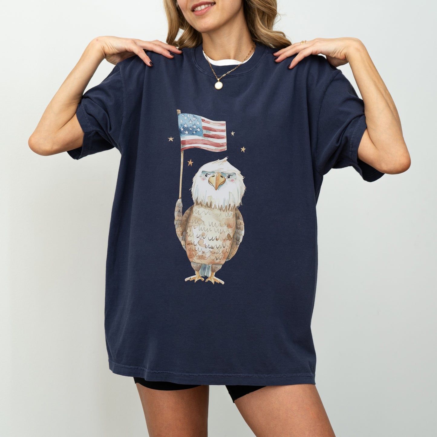 American Eagle T-Shirt | Patriotic & Whimsical Comfort Colors Tee