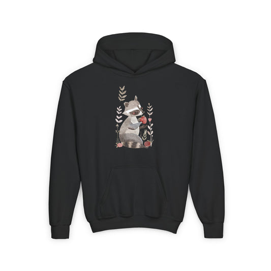 Kids Raccoon Eating Strawberry Hoodie – Cozy & Stylish Sweatshirt